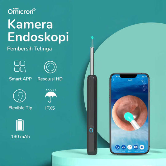 TaffOmicron Kamera Endoskopi Pembersih Telinga Endoscope Wireless - NE3