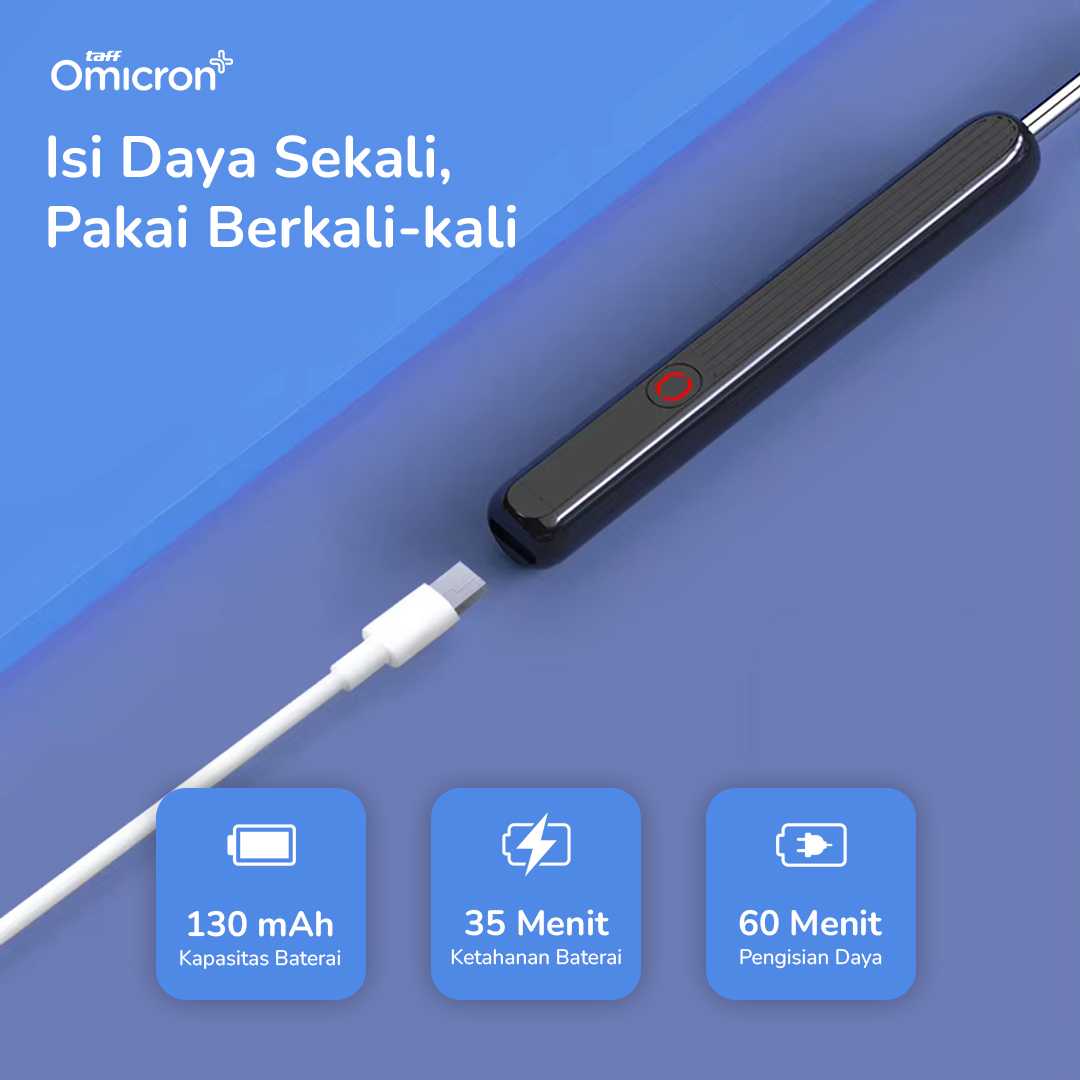 TaffOmicron Kamera Endoskopi Pembersih Telinga Endoscope Wireless - NE3