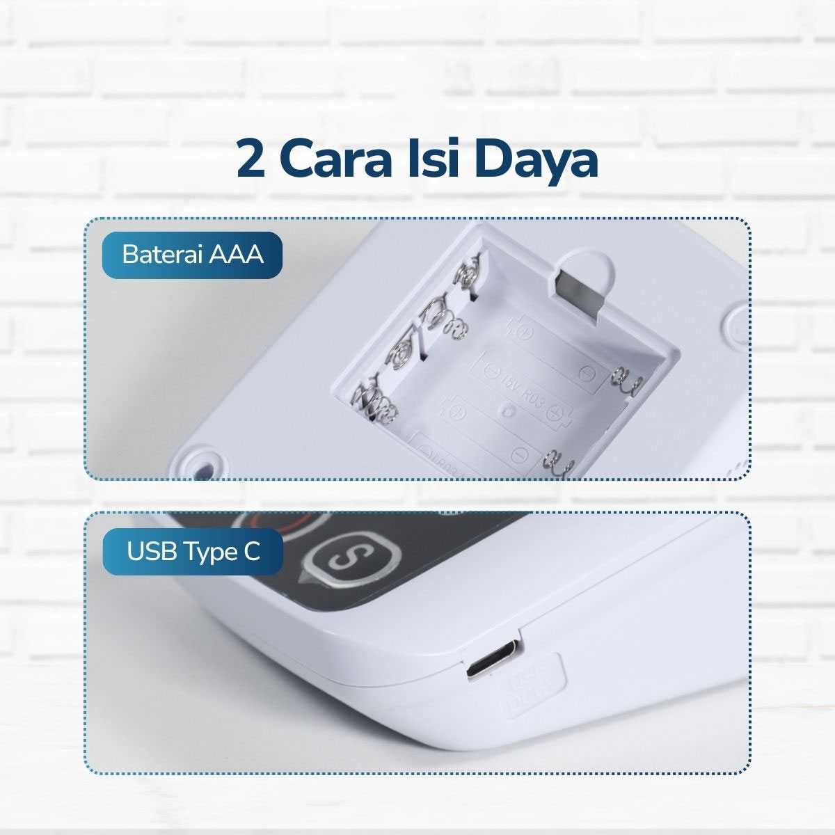 TaffOmicron Pengukur Tekanan Darah Tensimeter Digital Dual Power - BW-750