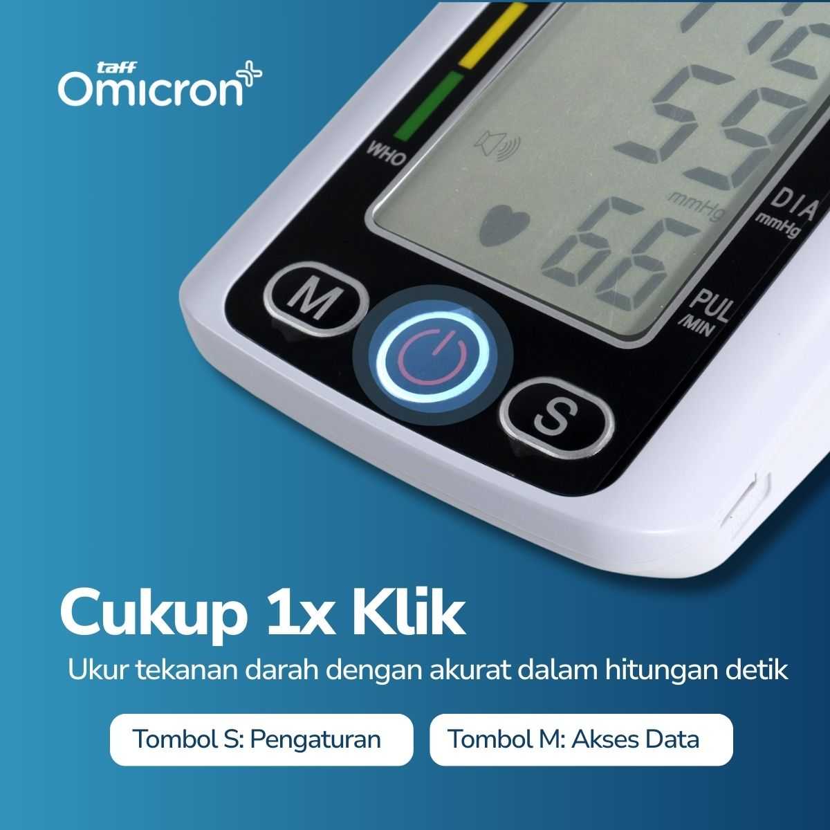 TaffOmicron Pengukur Tekanan Darah Tensimeter Digital Dual Power - BW-750
