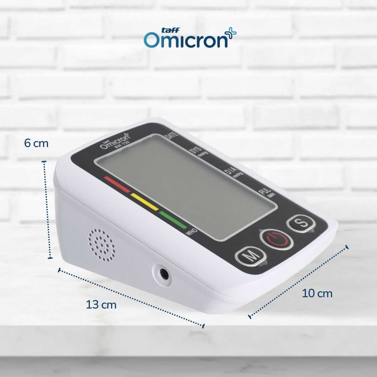 TaffOmicron Pengukur Tekanan Darah Tensimeter Digital Dual Power - BW-750