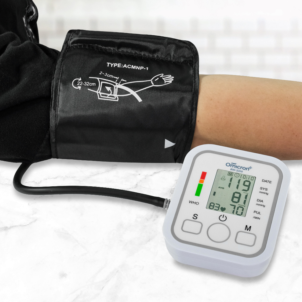TaffOmicron Tensimeter Digital Pengukur Tekanan Darah Dual Power - BW-3205