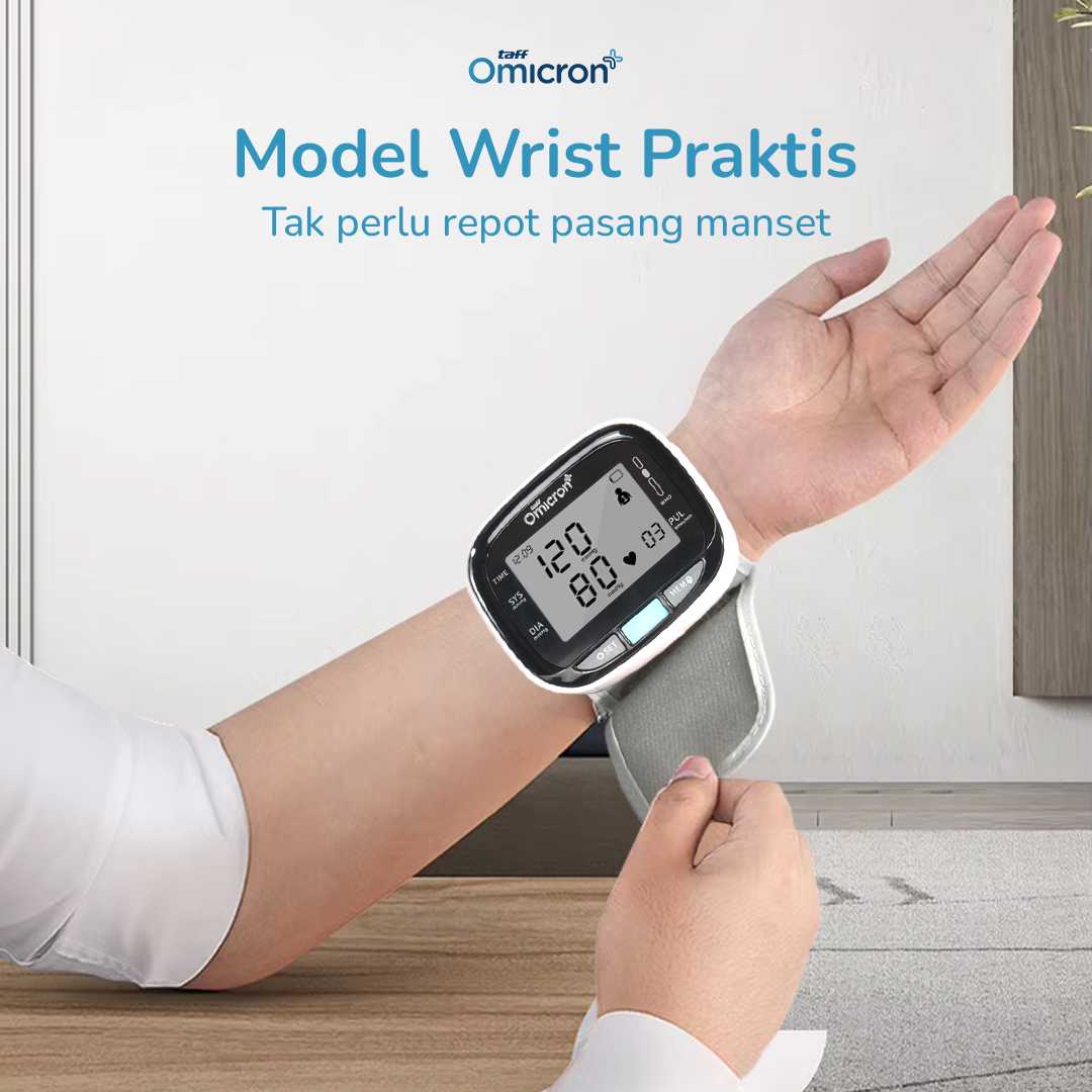 TaffOmicron Tensimeter Digital Ukur Tekanan Darah Gula Darah English - GUP-W5