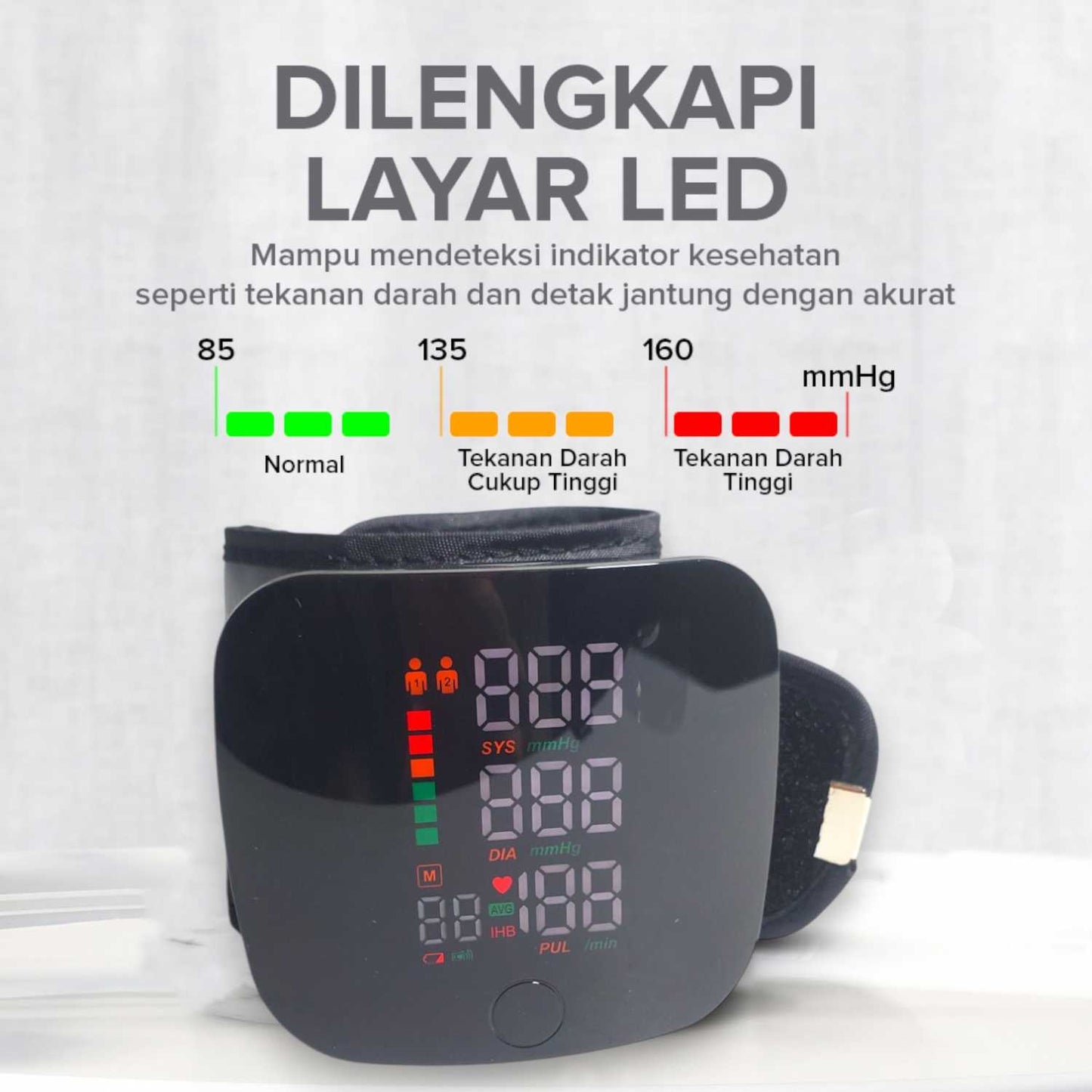 TaffOmicron Tensimeter Digital Pengukur Tekanan Darah Indonesian Voice - A01
