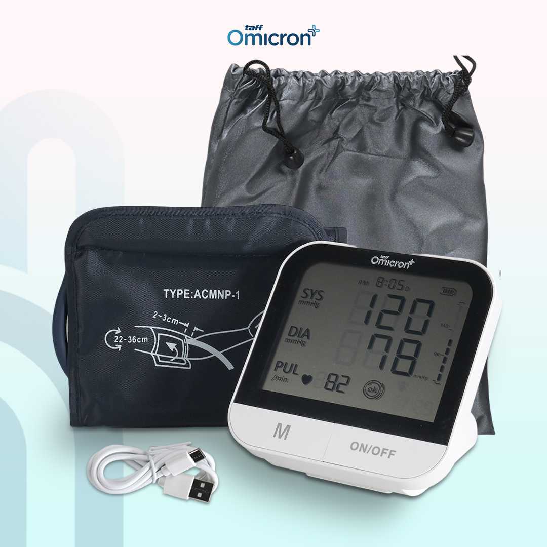 TaffOmicron Tensimeter Digital Pengukur Tekanan Darah English Voice - BMP-A7VL