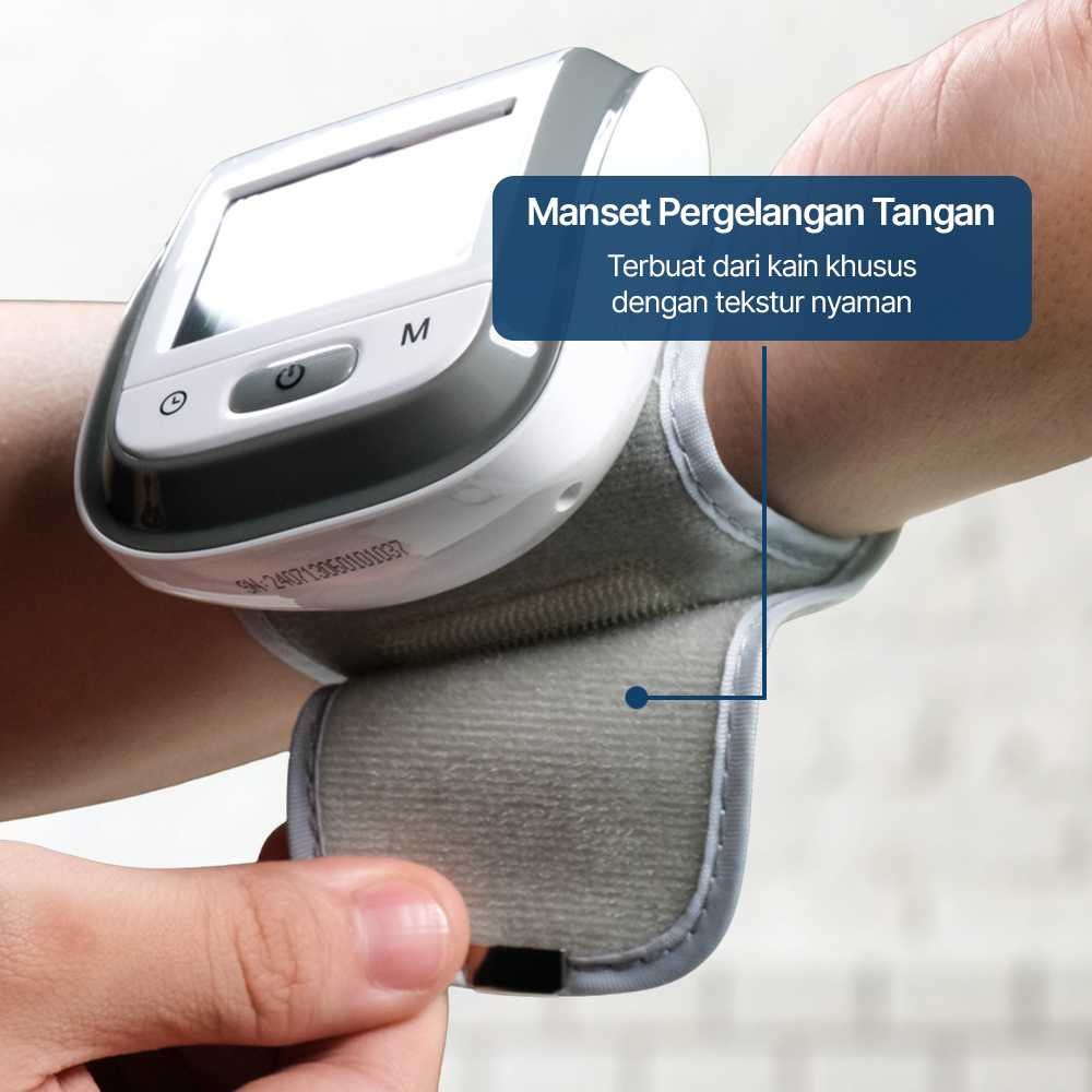TaffOmicron Tensimeter Digital Pengukur Tekanan Darah Wrist Monitor - YK-BPW1