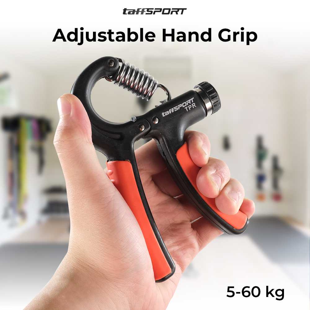 TaffSPORT Adjustable Hand Grip Olahraga Tangan 5 - 60 kg - TPR