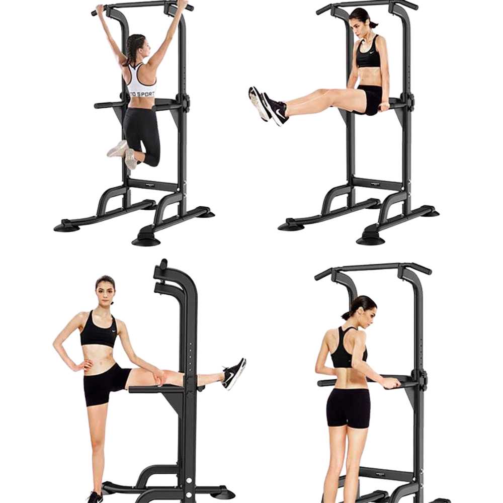 TaffSPORT Alat Fitness Pull Up Power Rack Horizonal Bar Home Gym - 4001F