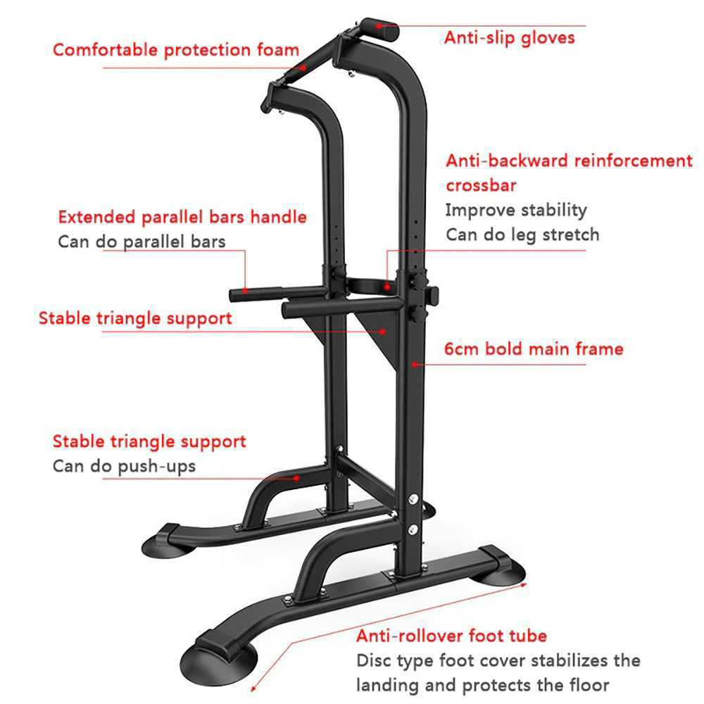 TaffSPORT Alat Fitness Pull Up Power Rack Horizonal Bar Home Gym - 4001F