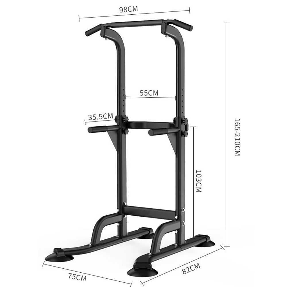 TaffSPORT Alat Fitness Pull Up Power Rack Horizonal Bar Home Gym - 4001F