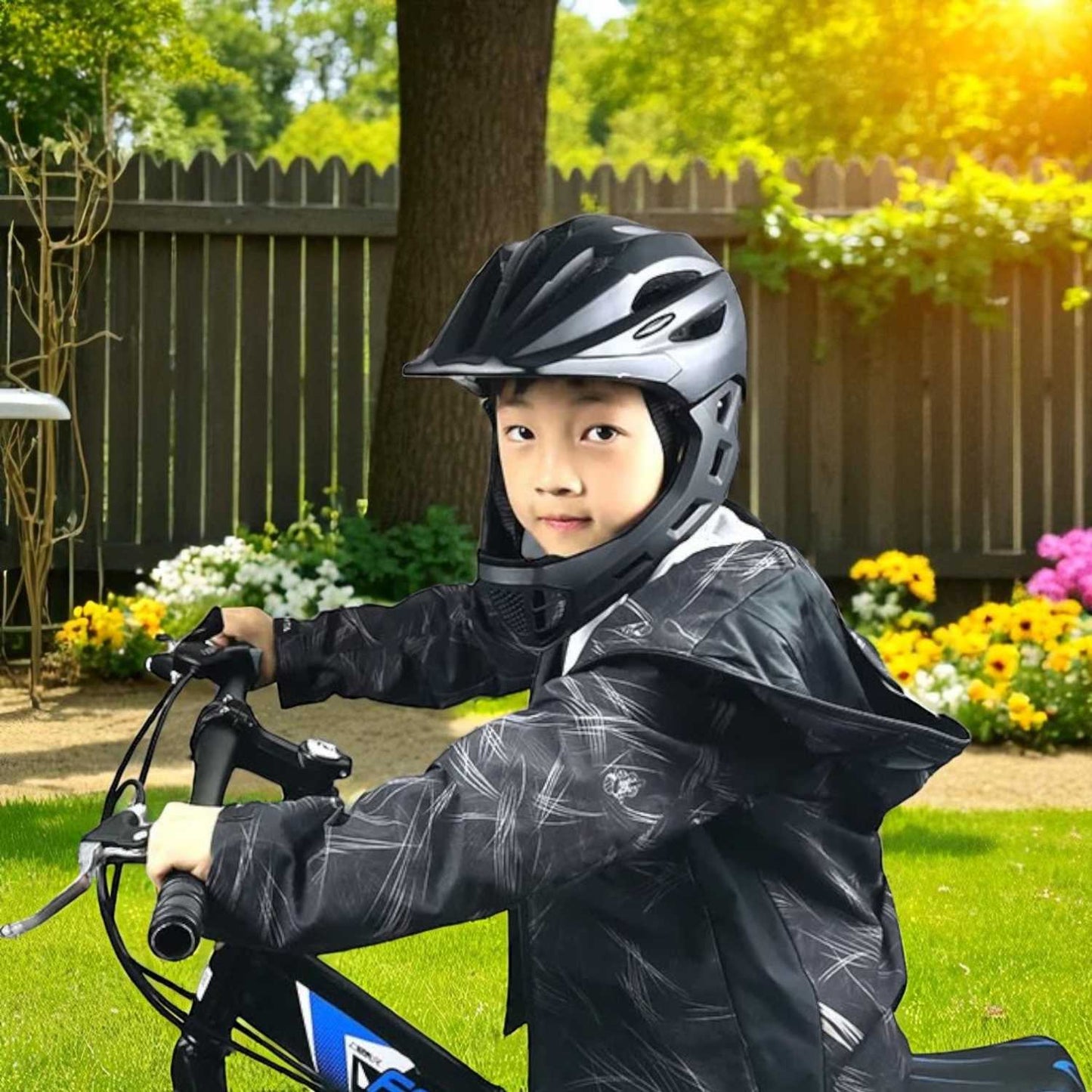 TaffSPORT Helm Modular Sepeda Anak Full Face Bike Size S - CHF78