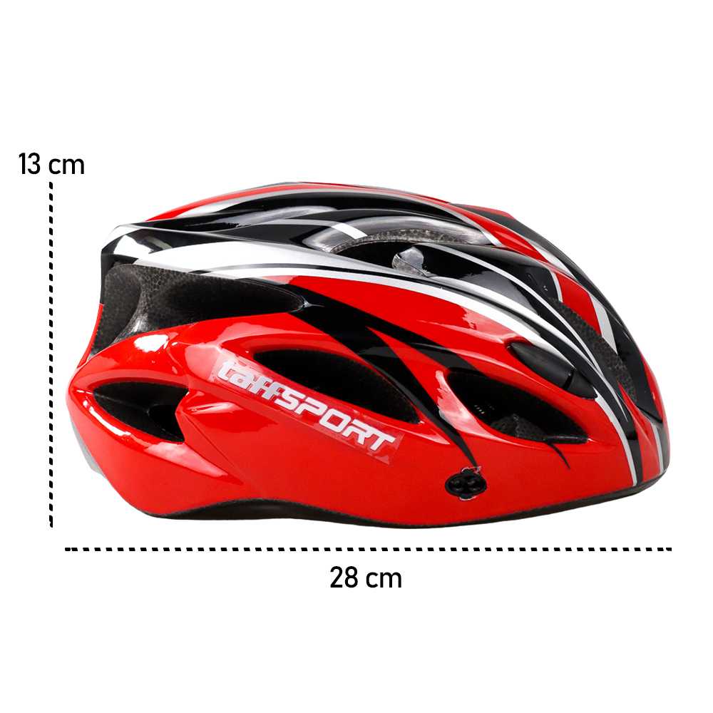 TaffSPORT Helm Sepeda Bicycle Road Bike Helmet EPS PVC 18 Air Vent - WX022