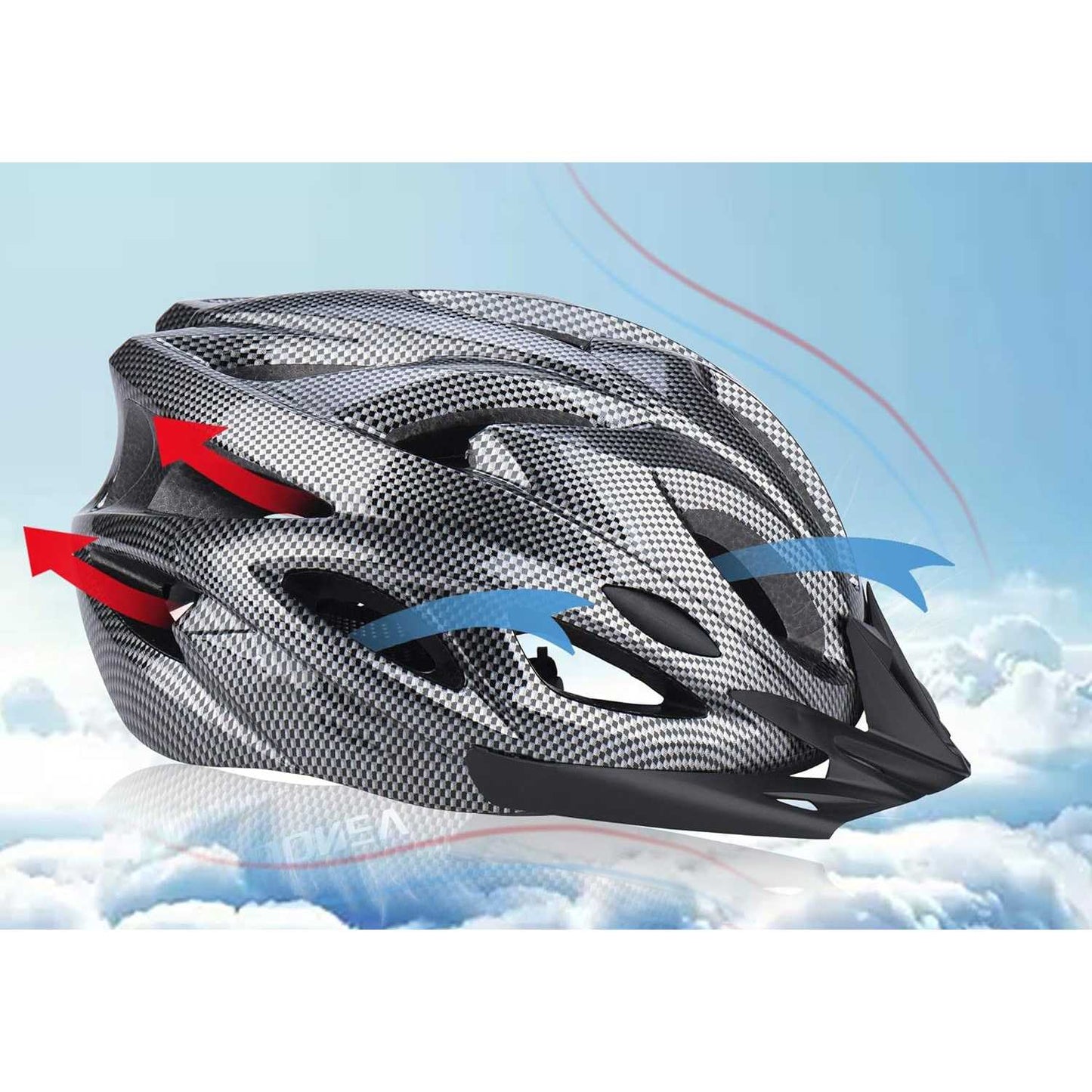 TaffSPORT Helm Sepeda Bicycle Road Bike Helmet EPS PVC 18 Air Vent - WX022