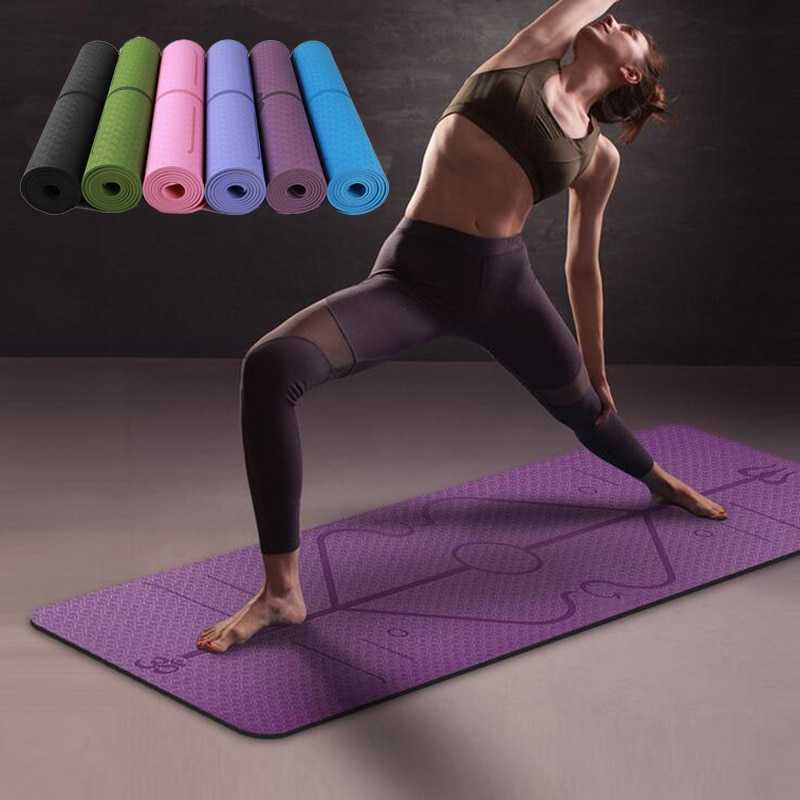 TaffSPORT Matras Yoga Mat Karpet Yoga Anti Slip TPE 183x61cm - PROlite 60