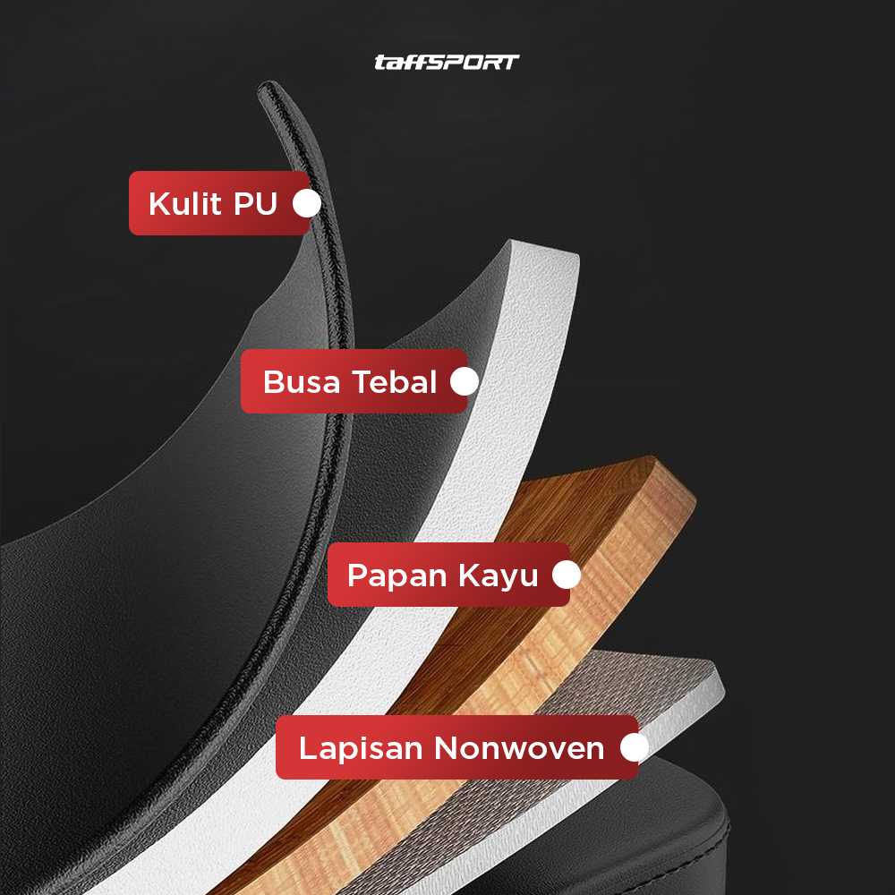 TaffSPORT Kursi Gym Iron Bench Press Foldable Sit Up Exercise - K20418A