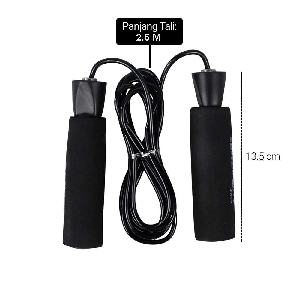 TaffSPORT Lompat Tali Skipping Speed Jump Rope Sports Weight - JR05