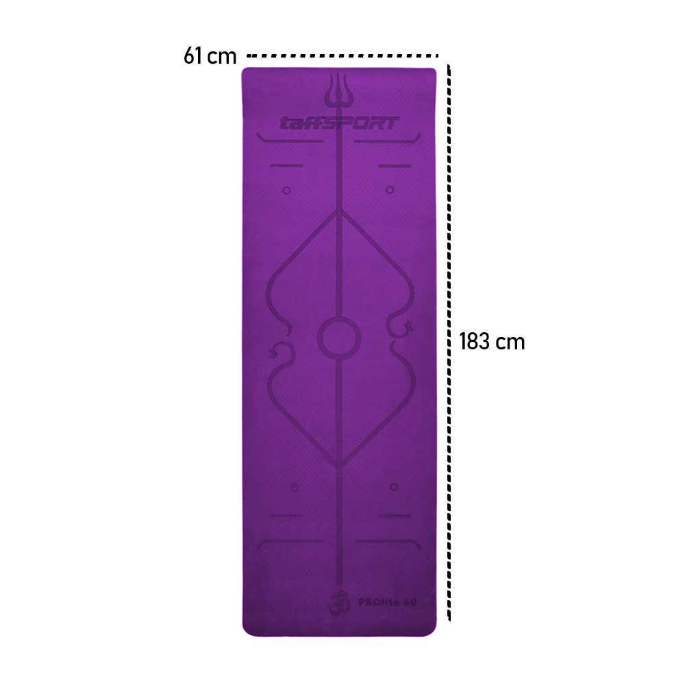 TaffSPORT Matras Yoga Mat Karpet Yoga Anti Slip TPE 183x61cm - PROlite 60