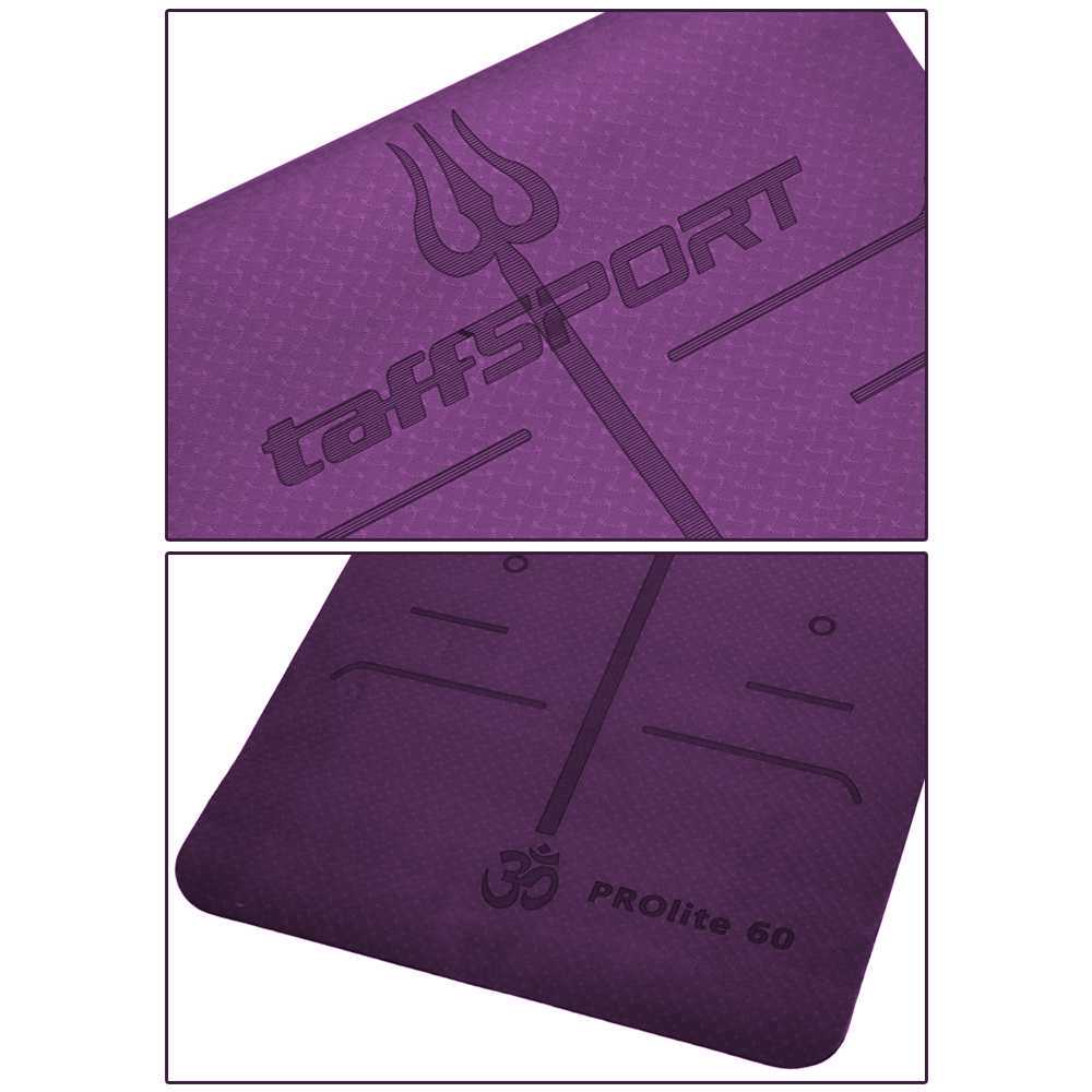 TaffSPORT Matras Yoga Mat Karpet Yoga Anti Slip TPE 183x61cm - PROlite 60