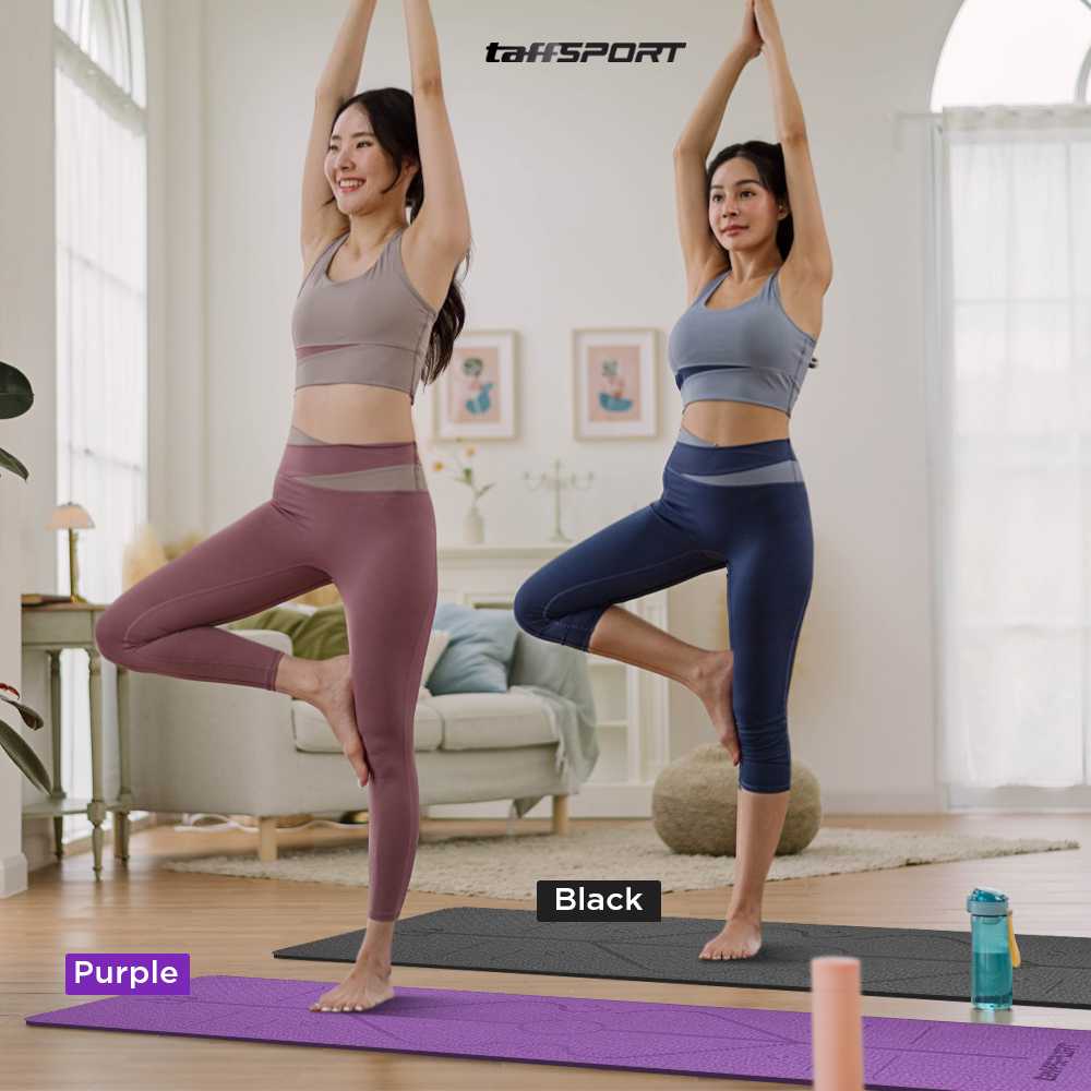 TaffSPORT Matras Yoga Mat 6mm Karpet Workout Anti Slip TPE 183x61cm - PROlite 60