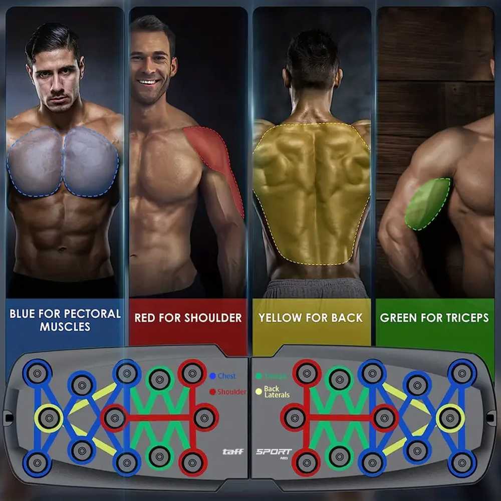 TaffSPORT Papan Alat Bantu Push-Up Training Board Portable - A603