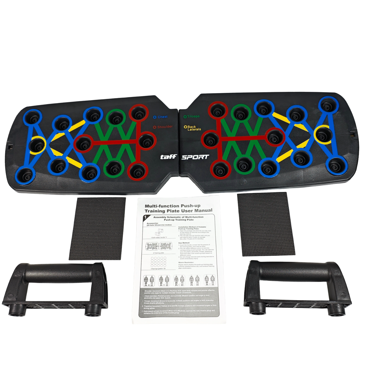 TaffSPORT Papan Alat Bantu Push-Up Training Board Portable - A603