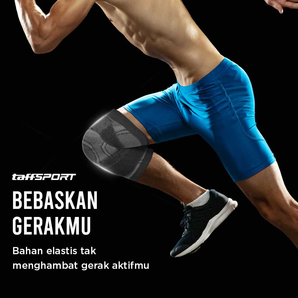 TaffSPORT Pelindung Lutut Knee Support Compression Sport Fitness - EL06