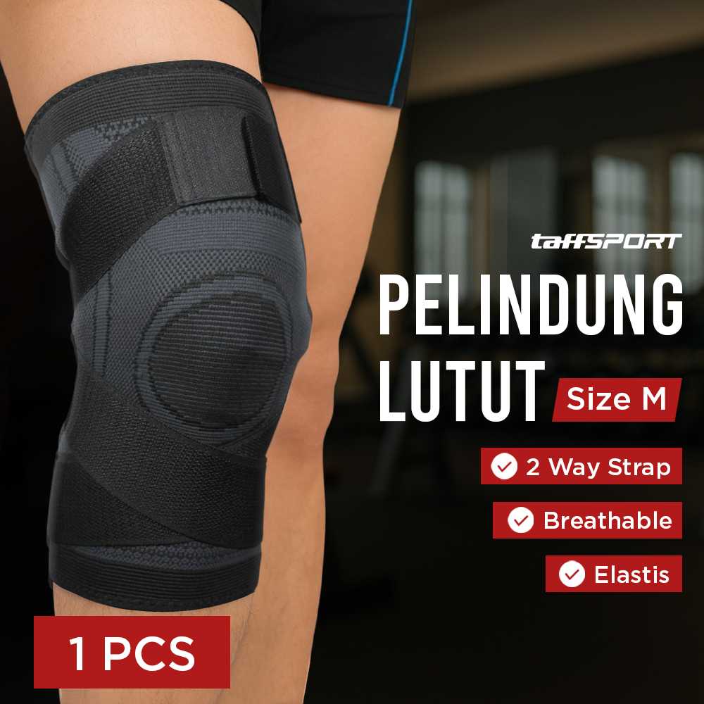 TaffSPORT Pelindung Lutut Knee Support Compression Sport Fitness - EL06