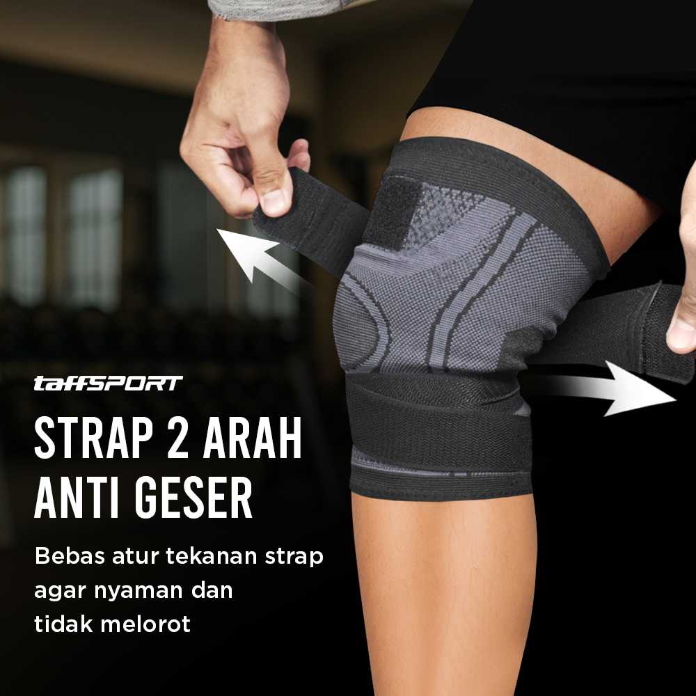 TaffSPORT Pelindung Lutut Knee Support Compression Sport Fitness - EL06
