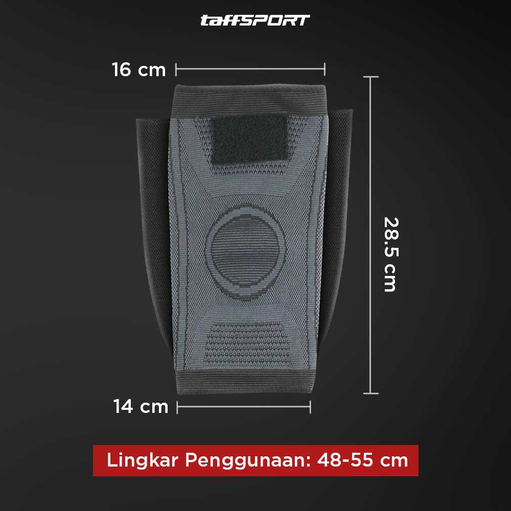 TaffSPORT Pelindung Lutut Knee Support Compression Sport Fitness - EL06