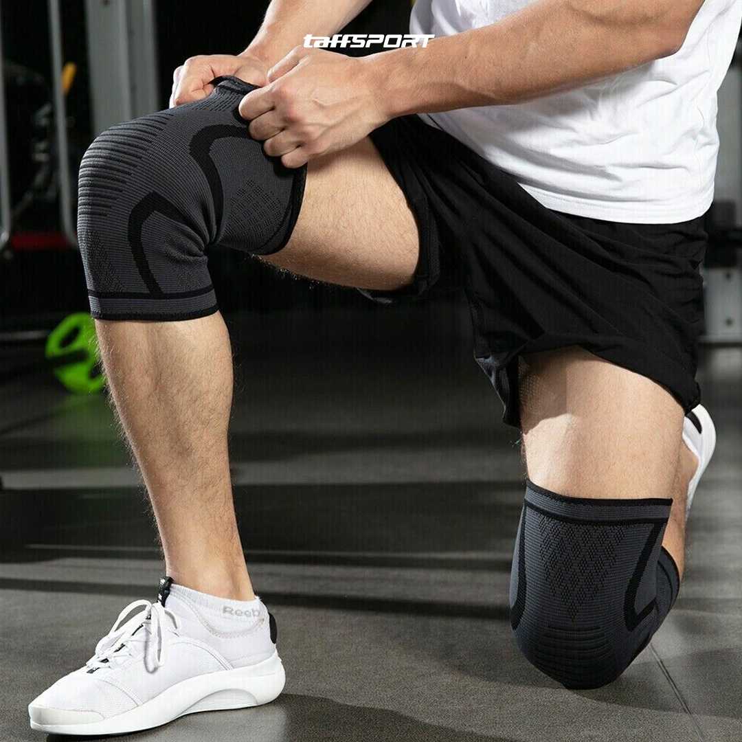 TaffSPORT Pelindung Lutut Knee Support Pad Brace Fitness Gym 1 Pair - A-7718