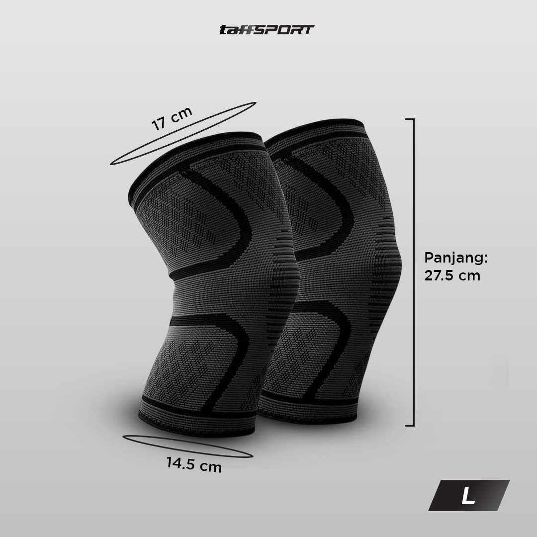 TaffSPORT Pelindung Lutut Knee Support Pad Brace Fitness Gym 1 Pair - A-7718