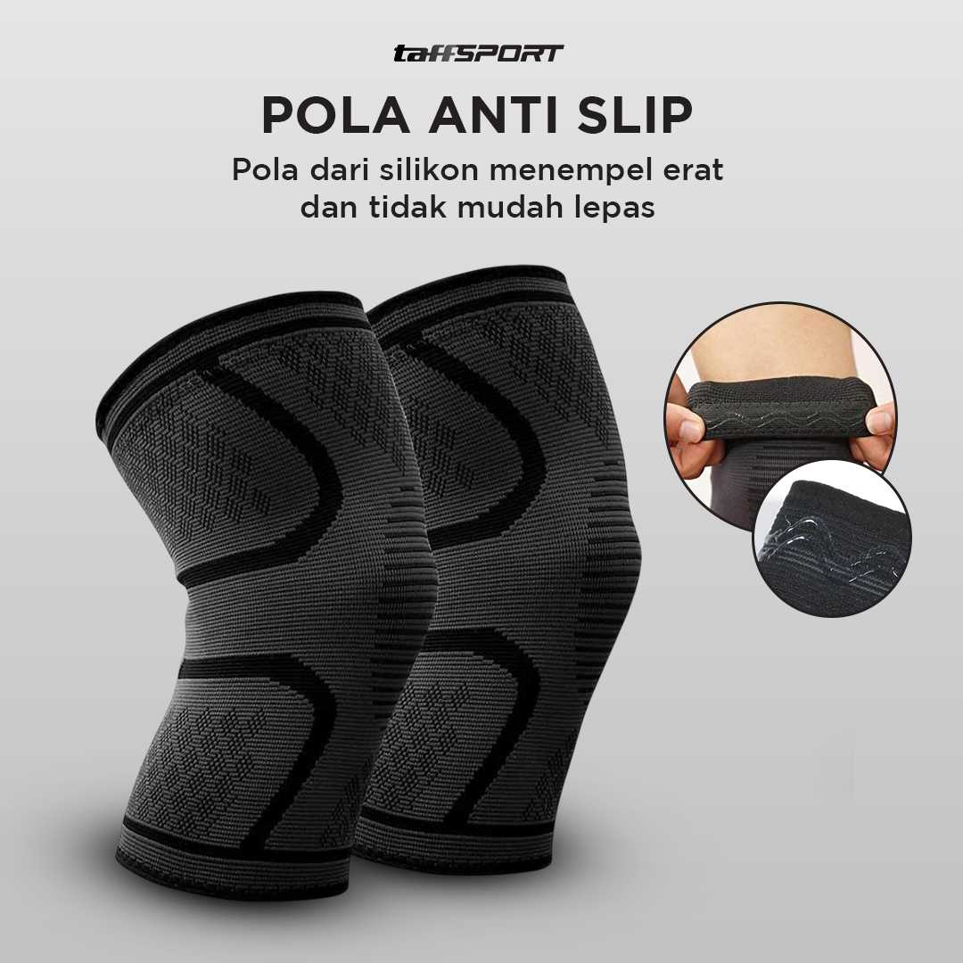 TaffSPORT Pelindung Lutut Knee Support Pad Brace Fitness Gym 1 Pair - A-7718
