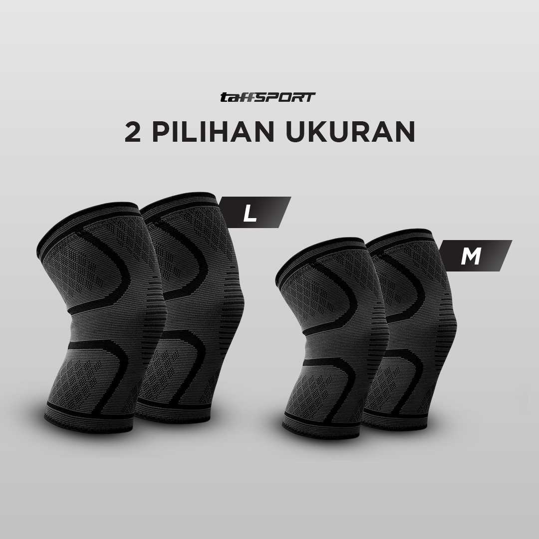 TaffSPORT Pelindung Lutut Knee Support Pad Brace Fitness Gym 1 Pair - A-7718