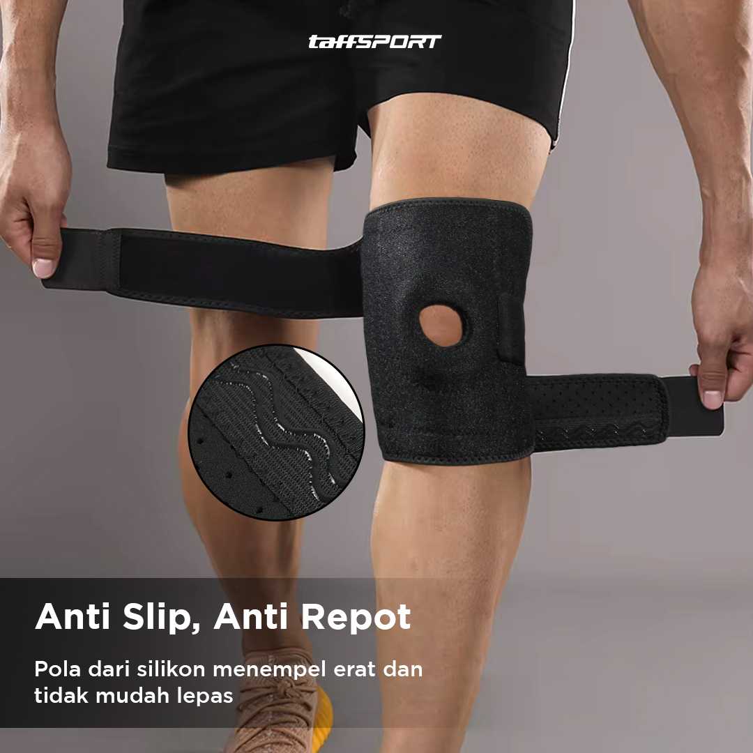 TaffSPORT Pelindung Lutut Olahraga Knee Support Fitness Gym - A-7906
