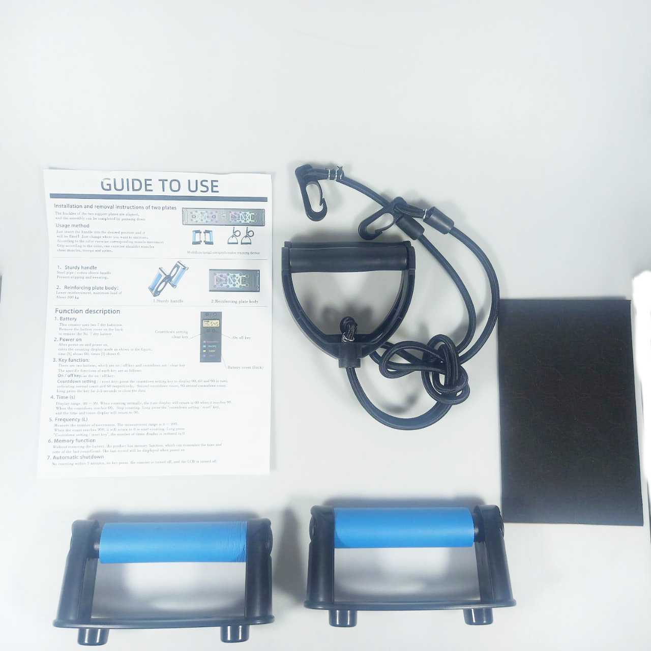 TaffSPORT Push Up Training Board Counter Display with Pull Ropes - A602