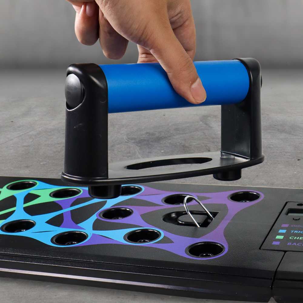 TaffSPORT Push Up Training Board Counter Display with Pull Ropes - A602