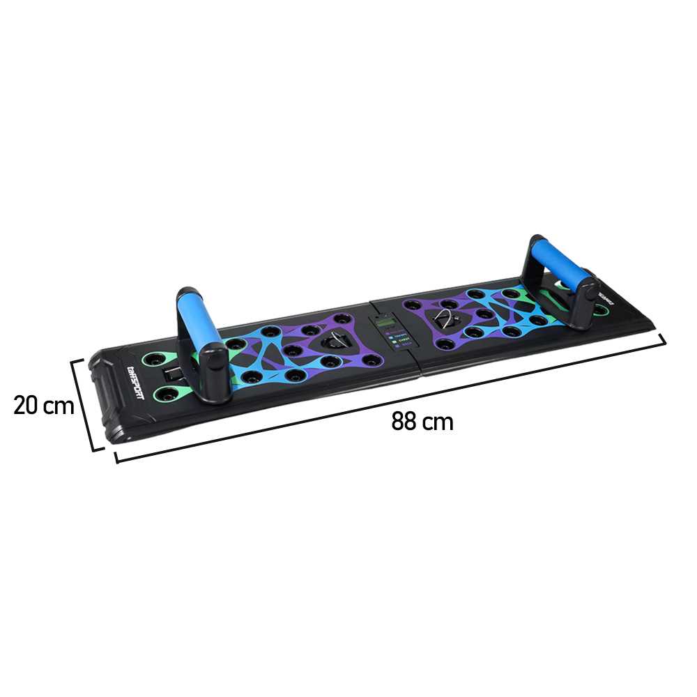 TaffSPORT Push Up Training Board Counter Display with Pull Ropes - A602