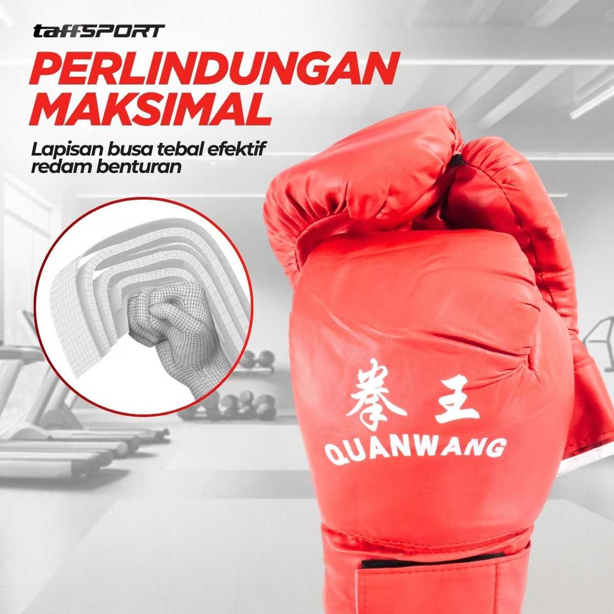 TaffSPORT QUANWANG Set Samsak Sarung Tinju MMA Boxing Sandbag - FE-BO1