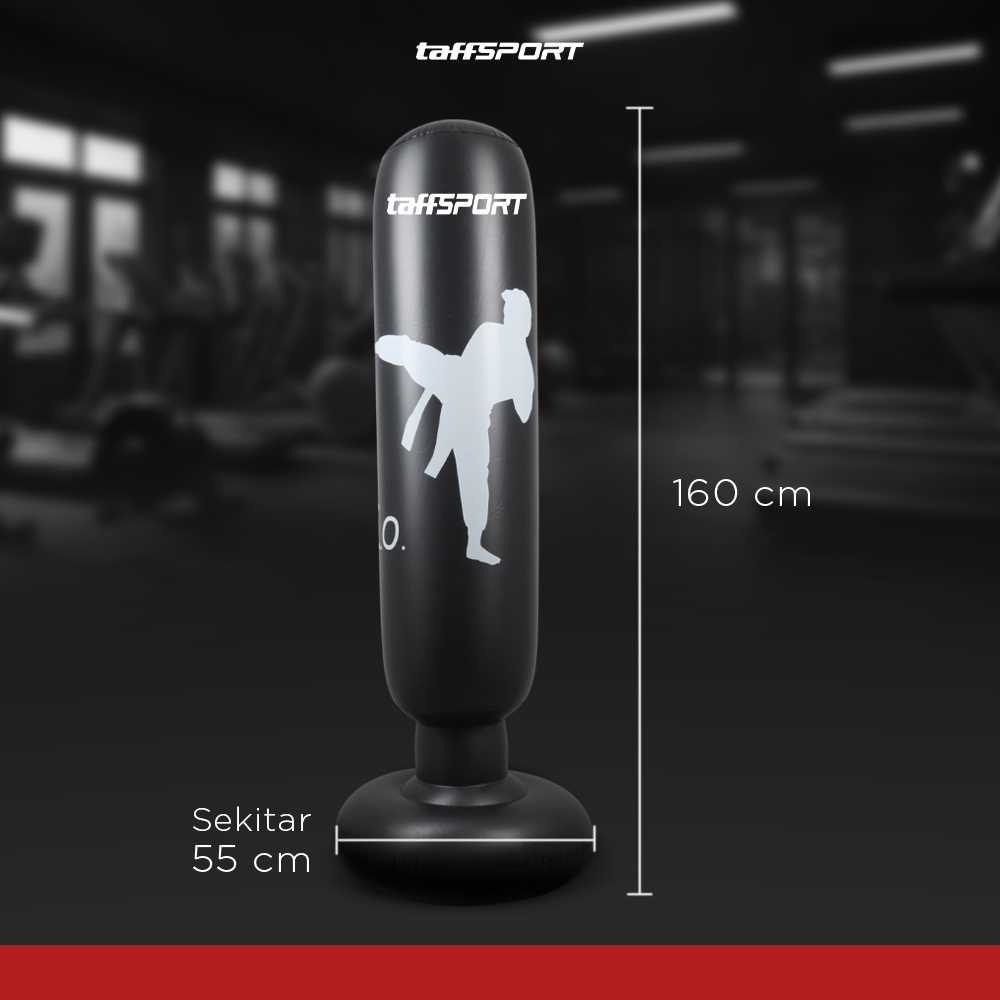 TaffSPORT Samsak Tinju Berdiri Inflatable Punching Bag 1.6M - VK160