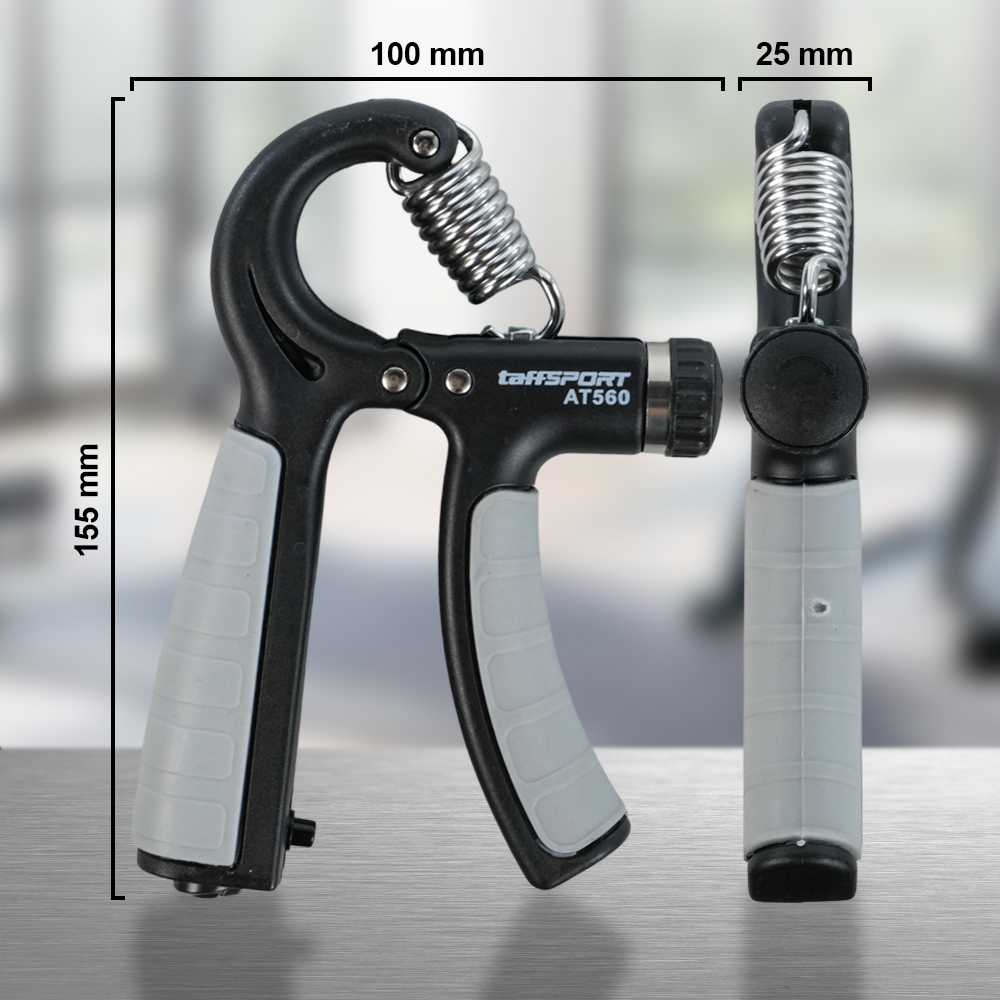 TaffSPORT Spring Hand Grip Finger Power Exercise 5-60 kg with Counter - AT560