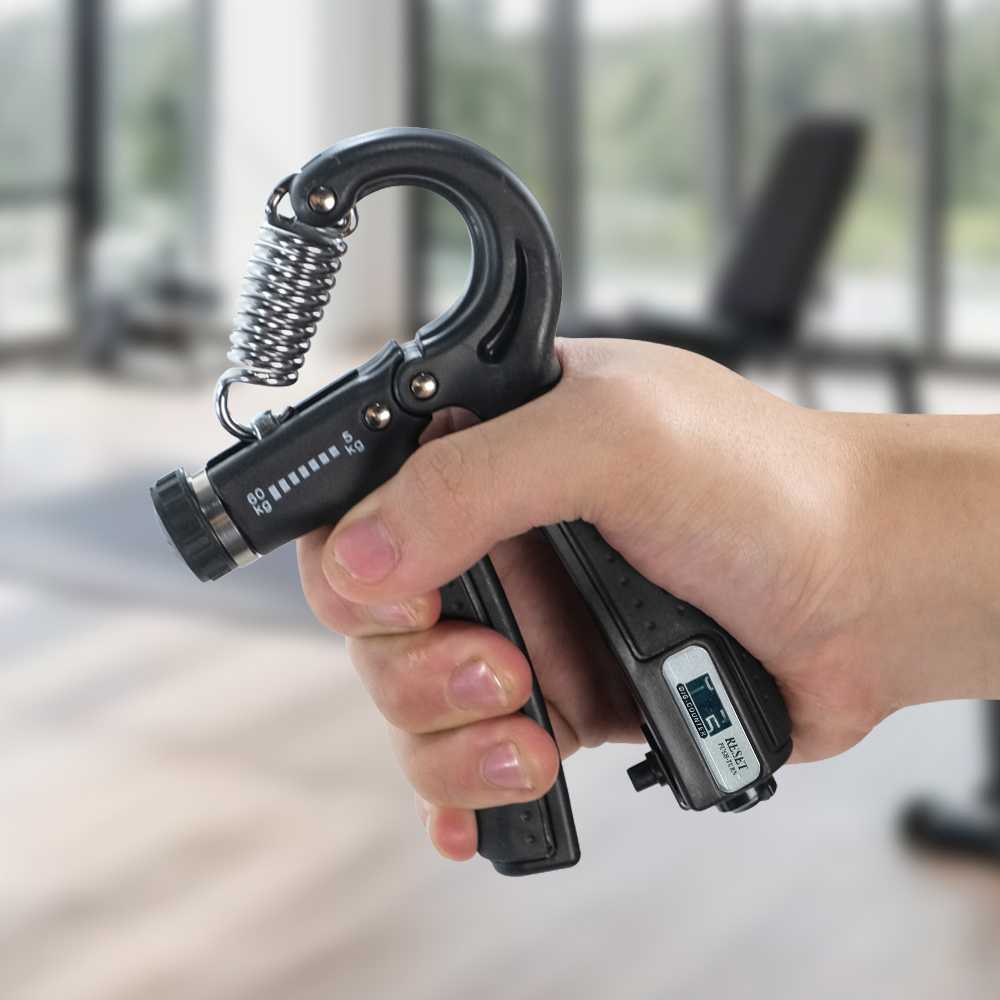 TaffSPORT Spring Hand Grip Finger Power Exercise 5-60kg with Counter - AT560
