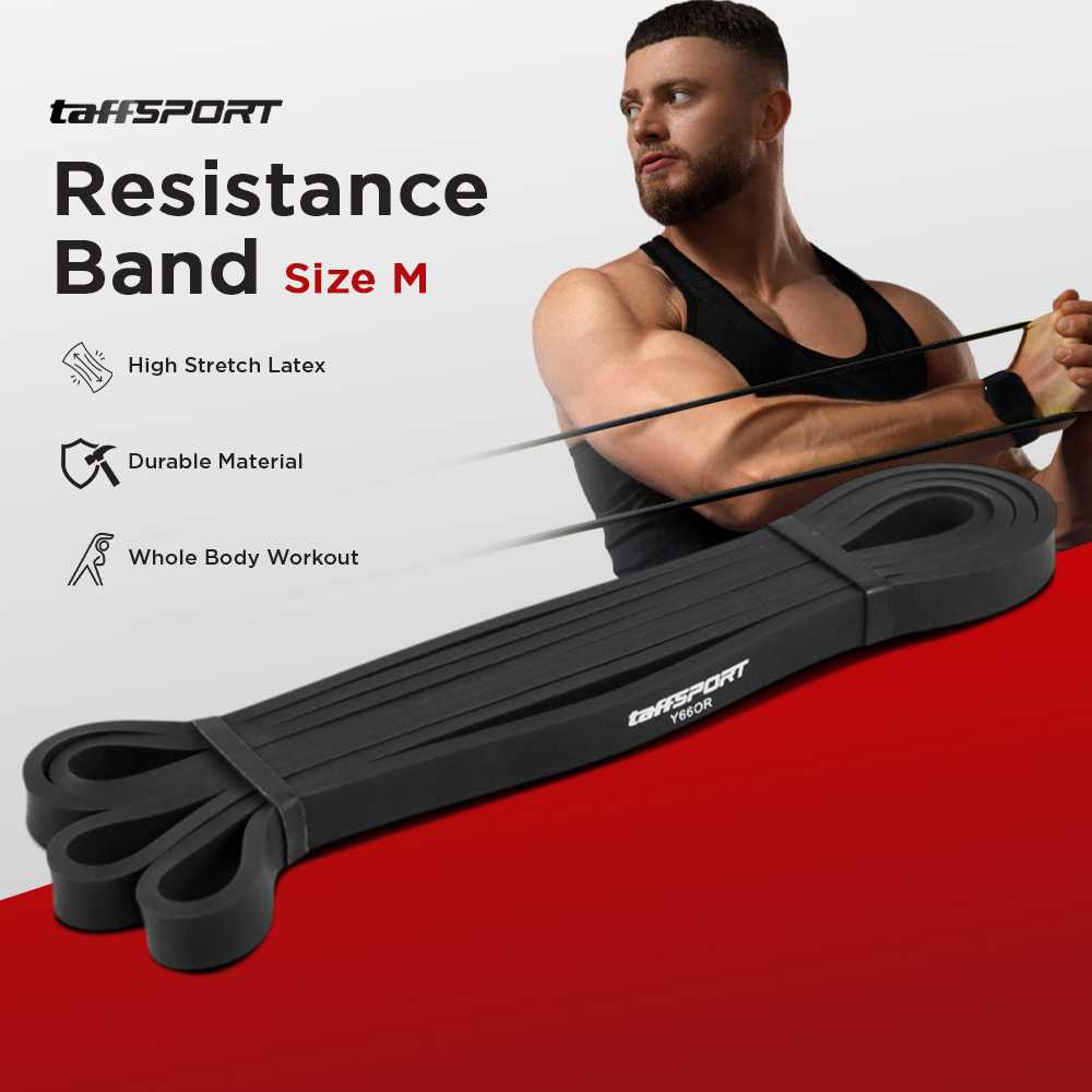 TaffSPORT Resistance Band Stretching Olahraga Pull Up Fitness Workout - Y66OR