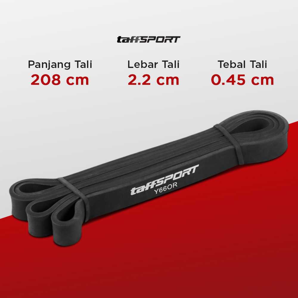TaffSPORT Resistance Band Stretching Olahraga Pull Up Fitness Workout - Y66OR