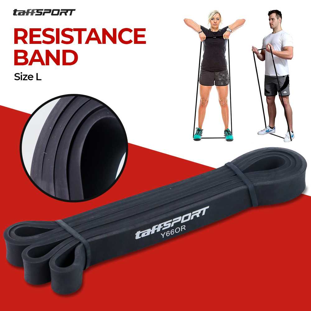 TaffSPORT Tali Lateks Olahraga Pull Up Resistance Band Fitness Workout - Y66OR