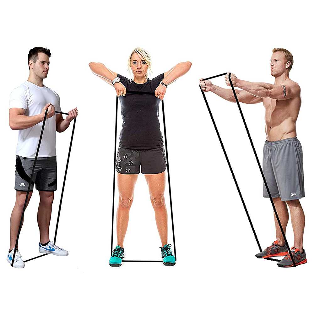 TaffSPORT Tali Lateks Olahraga Pull Up Resistance Band Fitness Workout - Y66OR