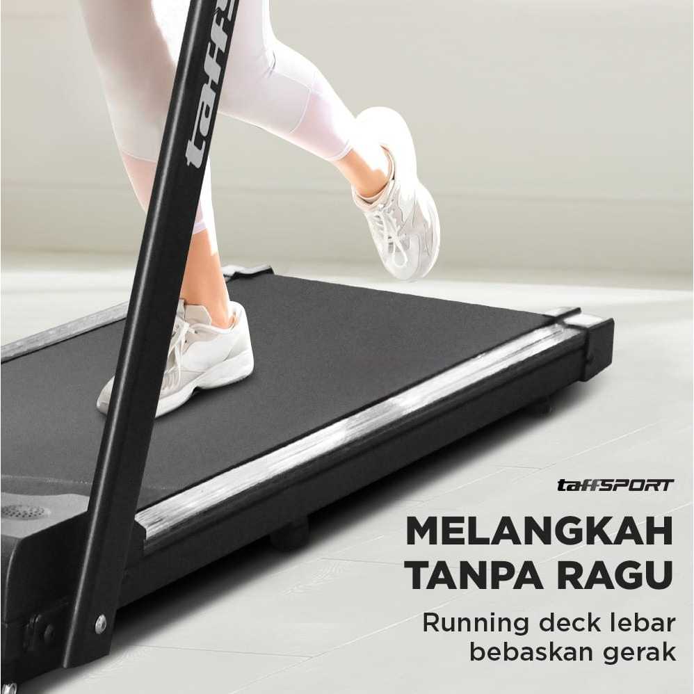 TaffSPORT Treadmill Elektrik Alat Fitness Gym Walking Pad with Speaker - M10
