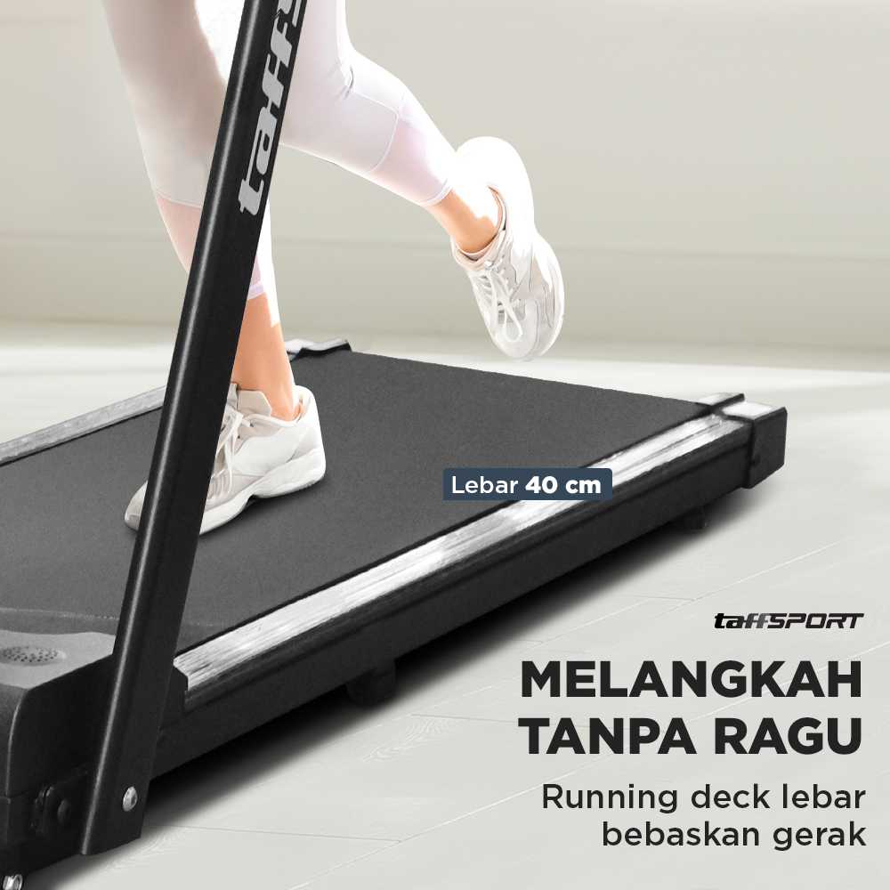 TaffSPORT Treadmill Elektrik Alat Fitness Gym Walking Pad 0.65 HP - M10