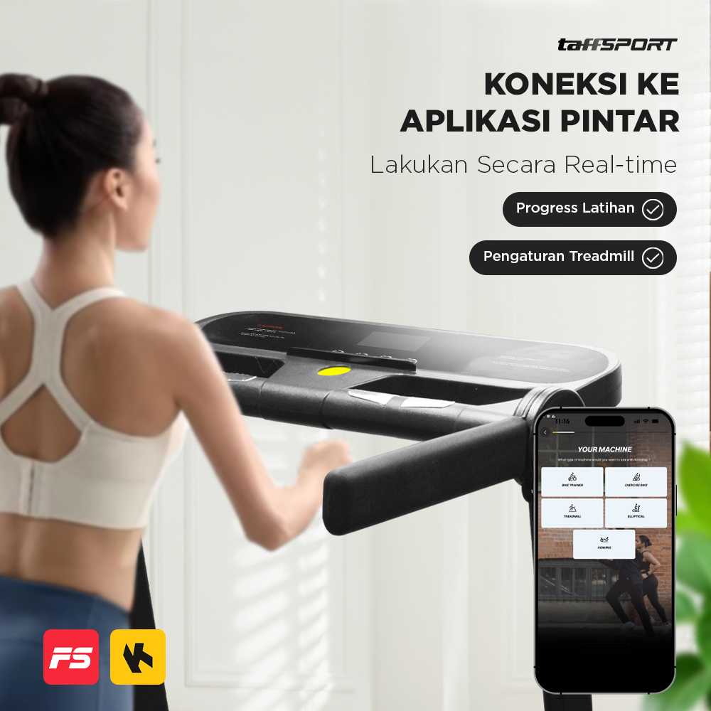 TaffSPORT Treadmill Elektrik Alat Fitness Gym Walking Pad 0.65 HP - M10