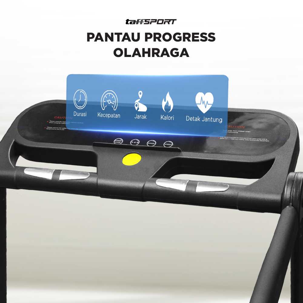 TaffSPORT Treadmill Elektrik Alat Fitness Gym Walking Pad 0.65 HP - M10