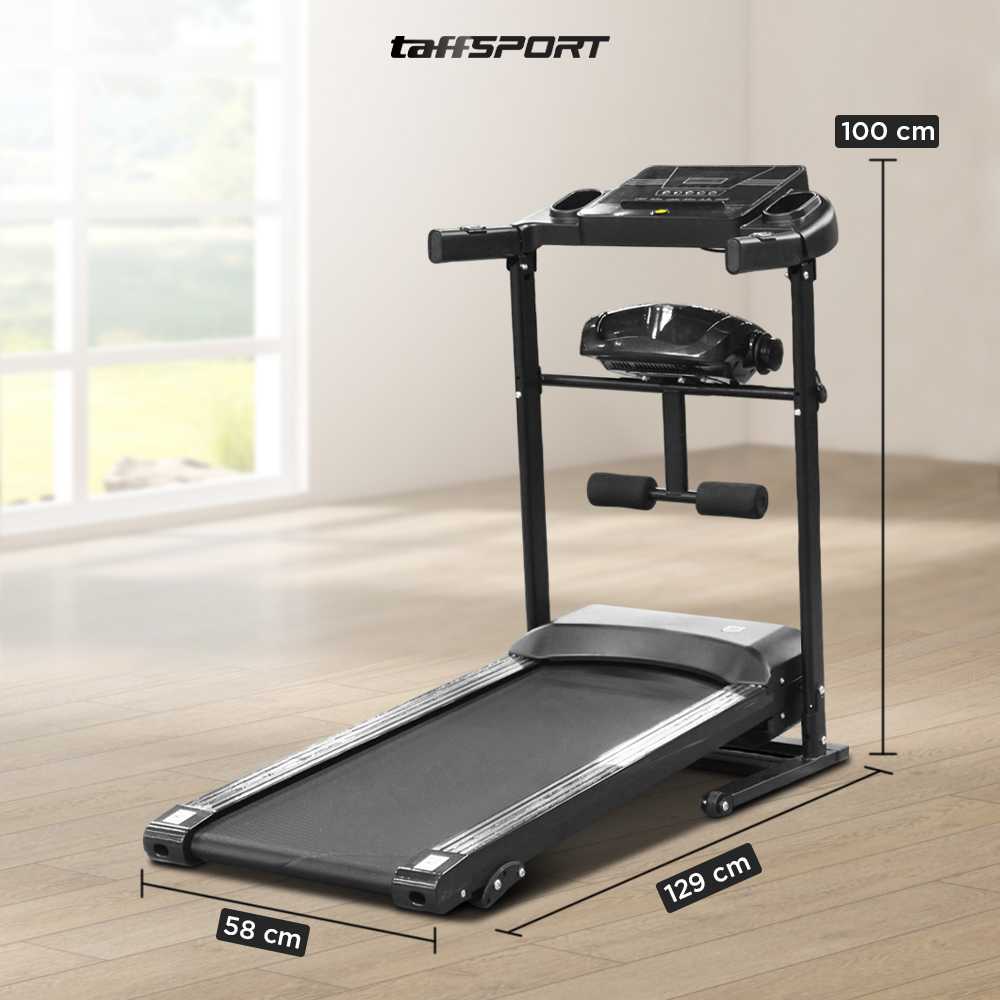 TaffSPORT Treadmill Elektrik Alat Fitness Gym Walking Pad 1.95 HP - Q6